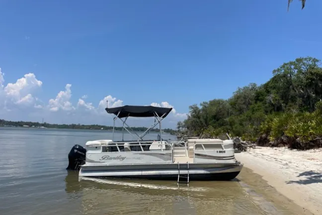 a person in a boat on a body of water