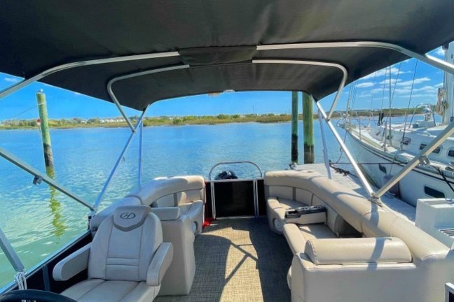 a boat sitting on top of a table